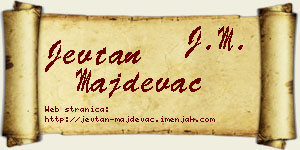 Jevtan Majdevac vizit kartica